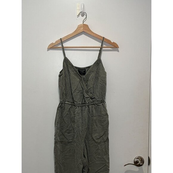 Abercrombie & Fitch Green Adjustable Straps Sleeveless Jumpsuit Women's Size XS - Picture 2 of 9